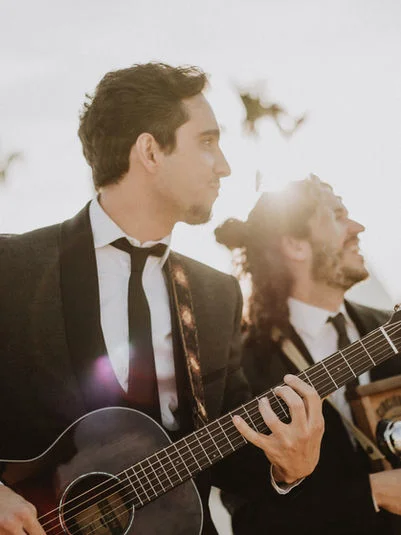 Musicians entertaining at a private party