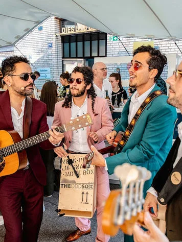 Band at a corporate event