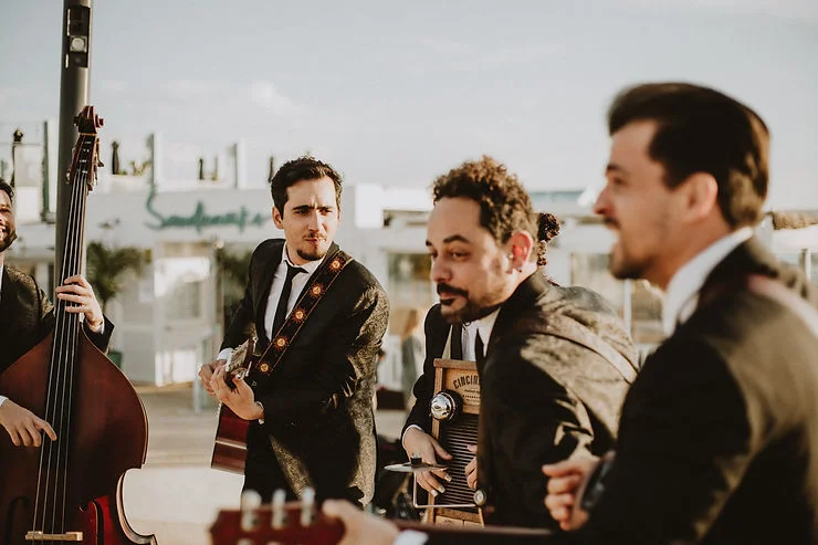 Band performing at a gala event